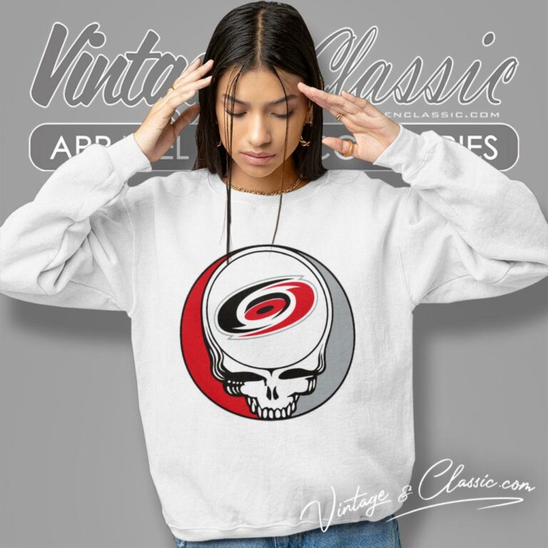 Carolina Hurricanes Grateful Dead Steal Your Face Sweatshirt Carolina Hurricanes Grateful Dead Steal Your Face Sweatshirt