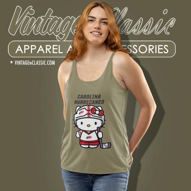 Carolina Hurricanes Hello Kitty Shirt Tank Top Racerback Carolina Hurricanes Hello Kitty Shirt Tank Top Racerback