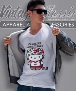 Carolina Hurricanes Hello Kitty Shirt V Neck TShirt