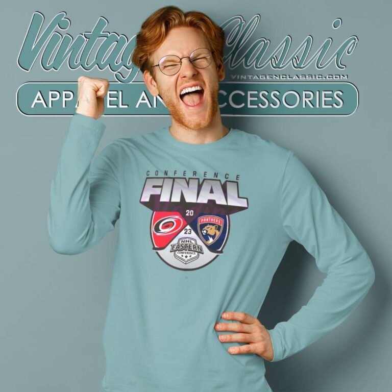 Carolina Hurricanes Vs Florida Panthers 2023 Nhl Long Sleeve Tee Carolina Hurricanes Vs Florida Panthers 2023 Nhl Long Sleeve Tee