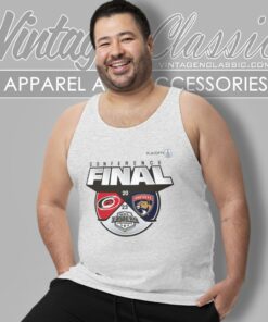 Carolina Hurricanes Vs Florida Panthers 2023 Stanley Cup Playoffs Eastern Conference Final Matchup Tank Top Racerback