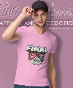 Carolina Hurricanes Vs Florida Panthers 2023 Stanley Cup Playoffs Eastern Conference Final Matchup V Neck TShirt