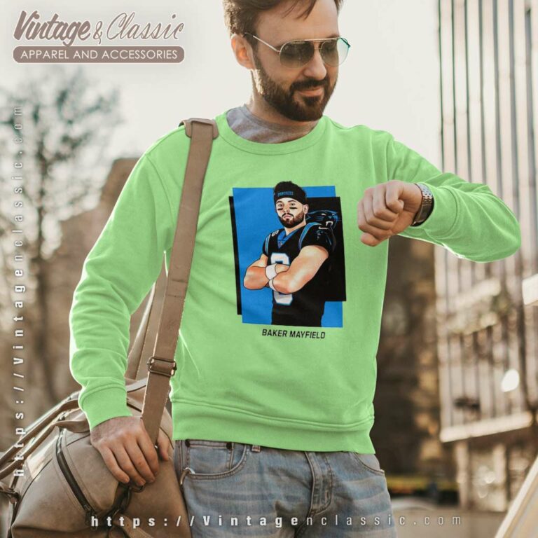 Carolina Panthers Baker Mayfield Sweatshirt Carolina Panthers Baker Mayfield Sweatshirt