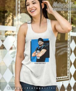 Carolina Panthers Baker Mayfield Tank Top Racerback