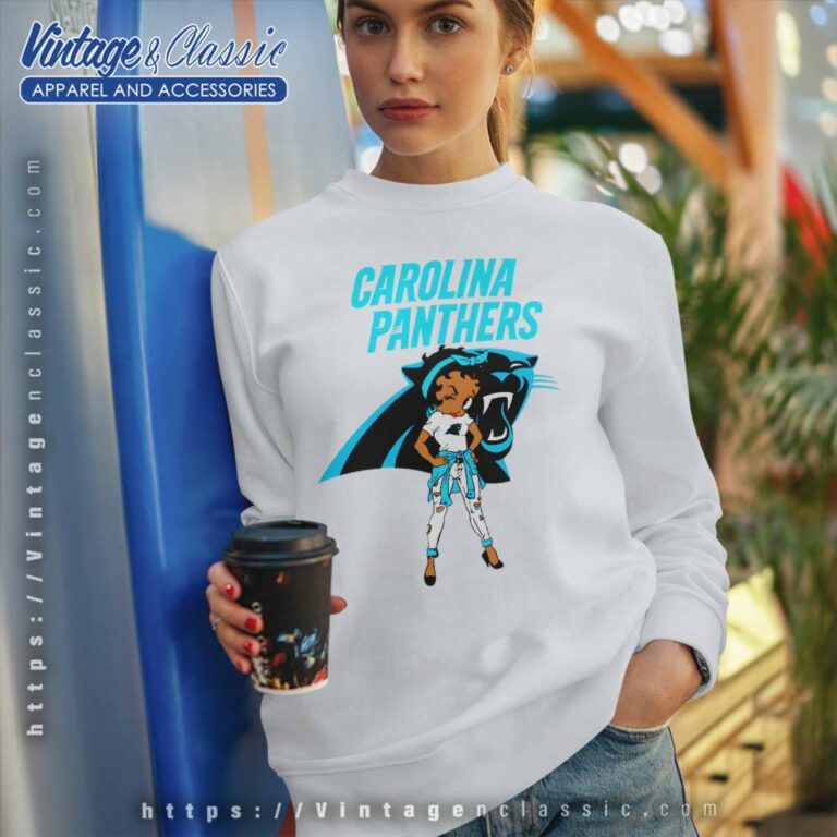 Carolina Panthers Betty Boop Sweatshirt Carolina Panthers Betty Boop Sweatshirt