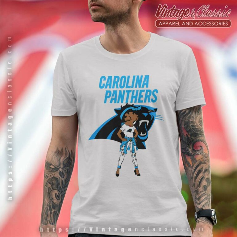 Carolina Panthers Betty Boop T Shirt Carolina Panthers Betty Boop T Shirt