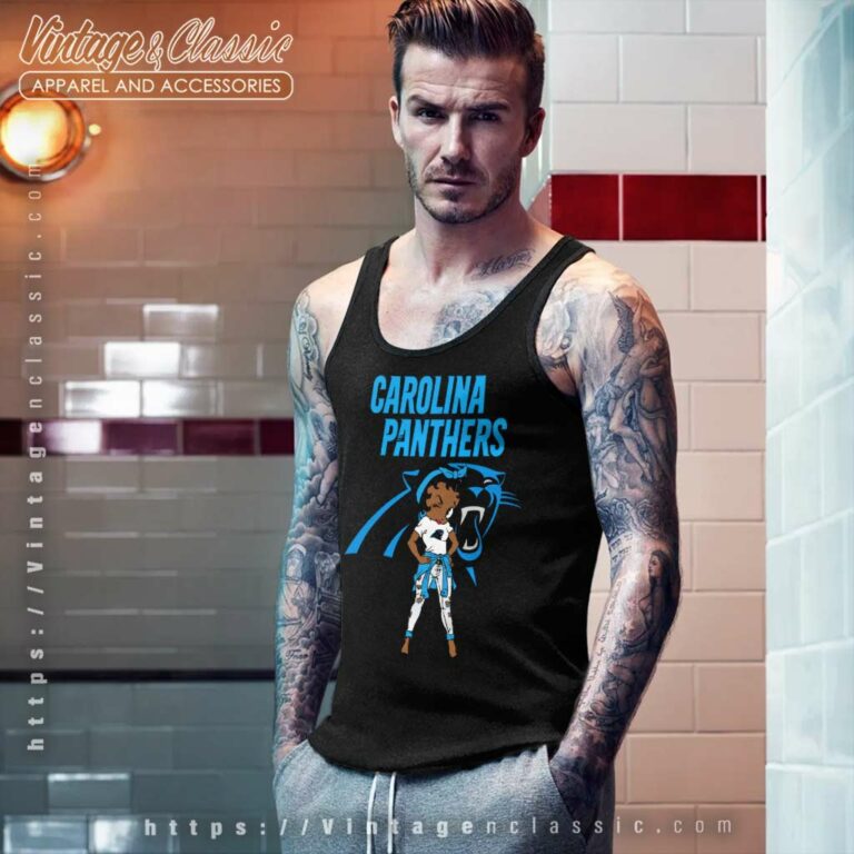 Carolina Panthers Betty Boop Tank Top Racerback Carolina Panthers Betty Boop Tank Top Racerback