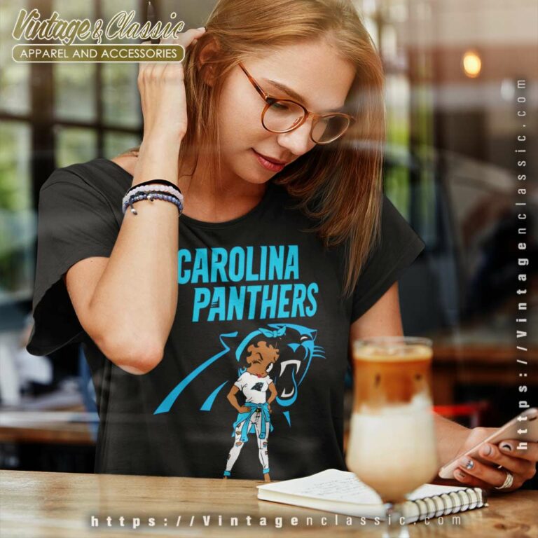 Carolina Panthers Betty Boop Women TShirt Carolina Panthers Betty Boop Women TShirt