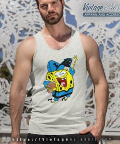 Carolina Panthers Football Spongebob Tank Top Racerback