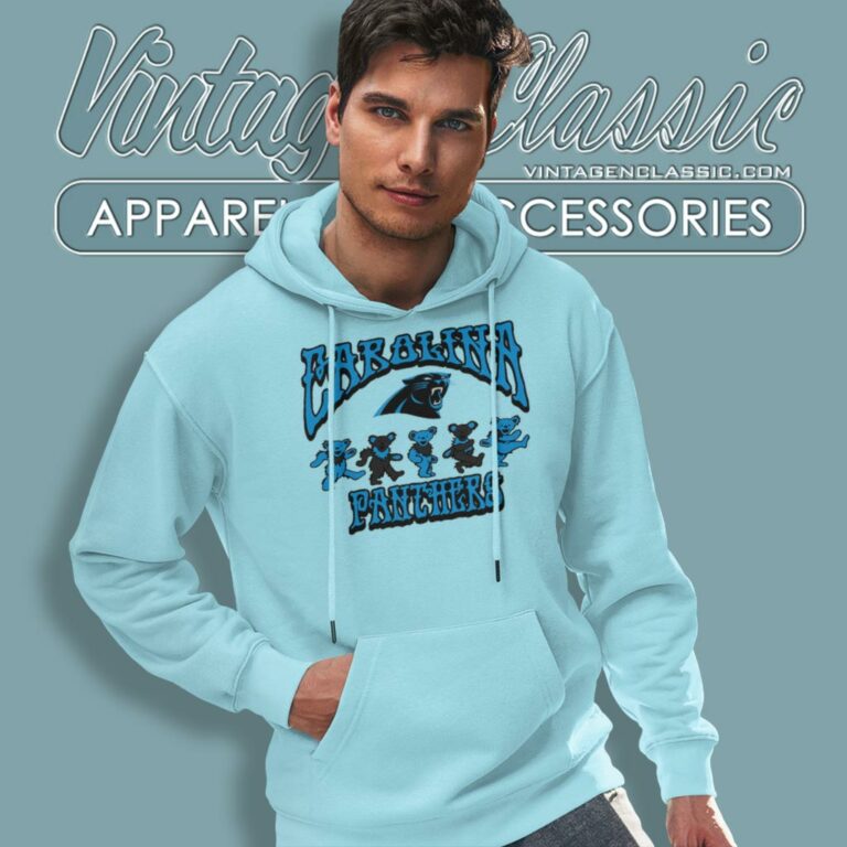 Carolina Panthers Grateful Dead Dancing Bears Hoodie Carolina Panthers Grateful Dead Dancing Bears Hoodie