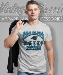 Carolina Panthers Grateful Dead Dancing Bears T Shirt
