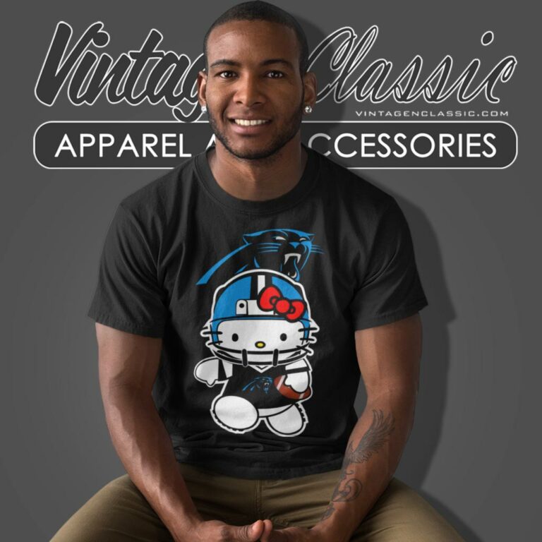 Carolina Panthers Hello Kitty T Shirt Carolina Panthers Hello Kitty T Shirt