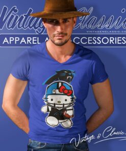 Carolina Panthers Hello Kitty V Neck TShirt
