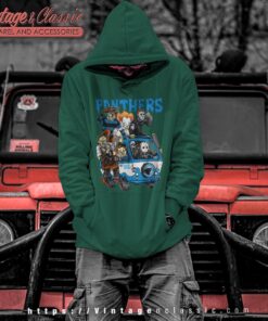 Carolina Panthers Horror Movies Characters Halloween Shirt Hoodie