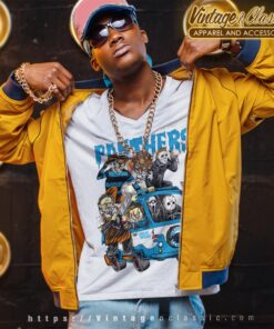 Carolina Panthers Horror Movies Characters Halloween Shirt