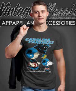 Carolina Panthers Lets Play Football Together Snoopy Shirt T shirt