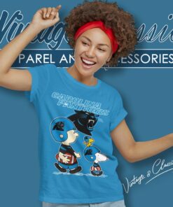 Carolina Panthers Lets Play Football Together Snoopy Shirt