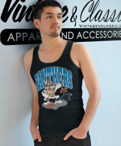 Carolina Panthers Looney Tunes Taz Tank Top Racerback