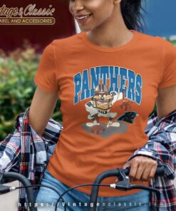 Carolina Panthers Looney Tunes Taz Women TShirt