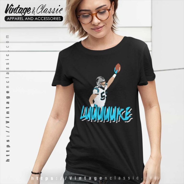 Carolina Panthers Luke Kuechly Women TShirt Carolina Panthers Luke Kuechly Women TShirt