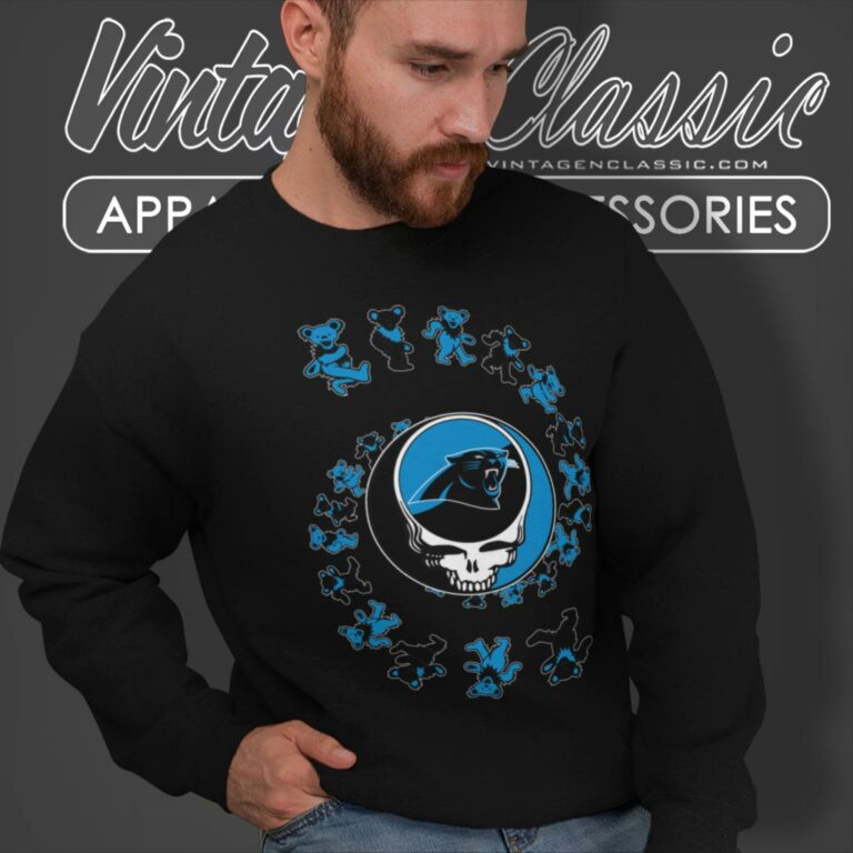 Carolina Panthers Nfl Grateful Dancing Bears Sweatshirt Carolina Panthers Nfl Grateful Dancing Bears Sweatshirt