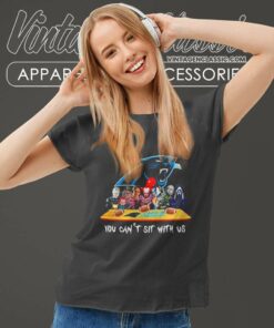 Carolina Panthers Shirt Horror Movies You Cant Sit With Us Women TShirt