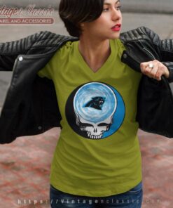 Carolina Panthers Shirt Nfl Grateful Dead Logo V Neck TShirt