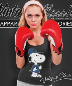 Carolina Panthers Snoopy Double Middle Fingers Fuck You Tank Top Racerback