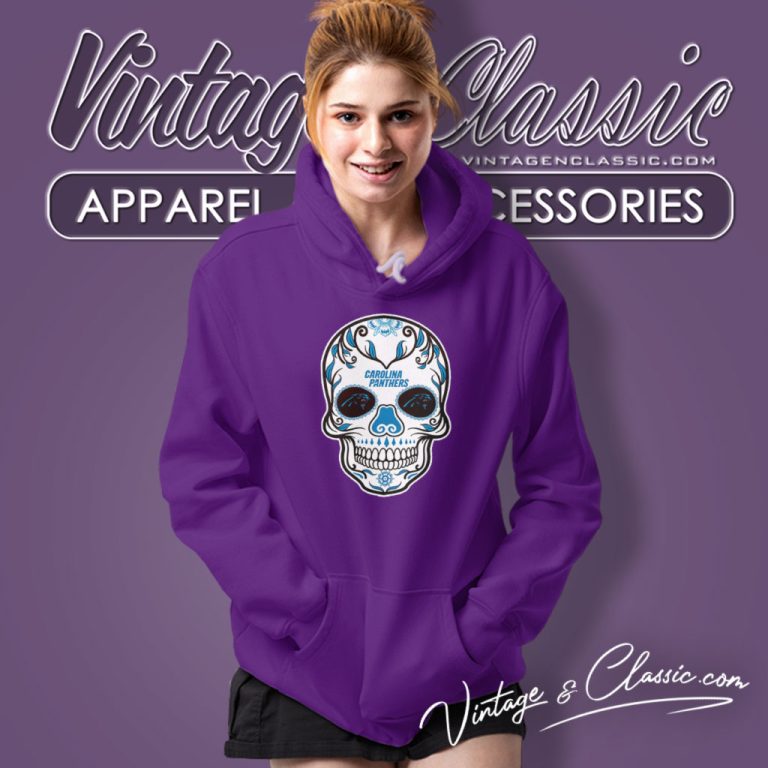 Carolina Panthers Sugar Skull Hoodie Carolina Panthers Sugar Skull Hoodie