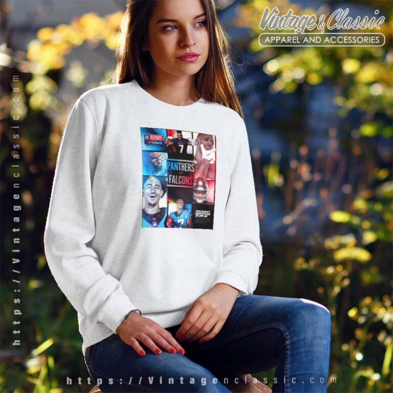 Carolina Panthers Vs Atlanta Falcons Nfl Kickoff 2023 Sweatshirt Carolina Panthers Vs Atlanta Falcons Nfl Kickoff 2023 Sweatshirt