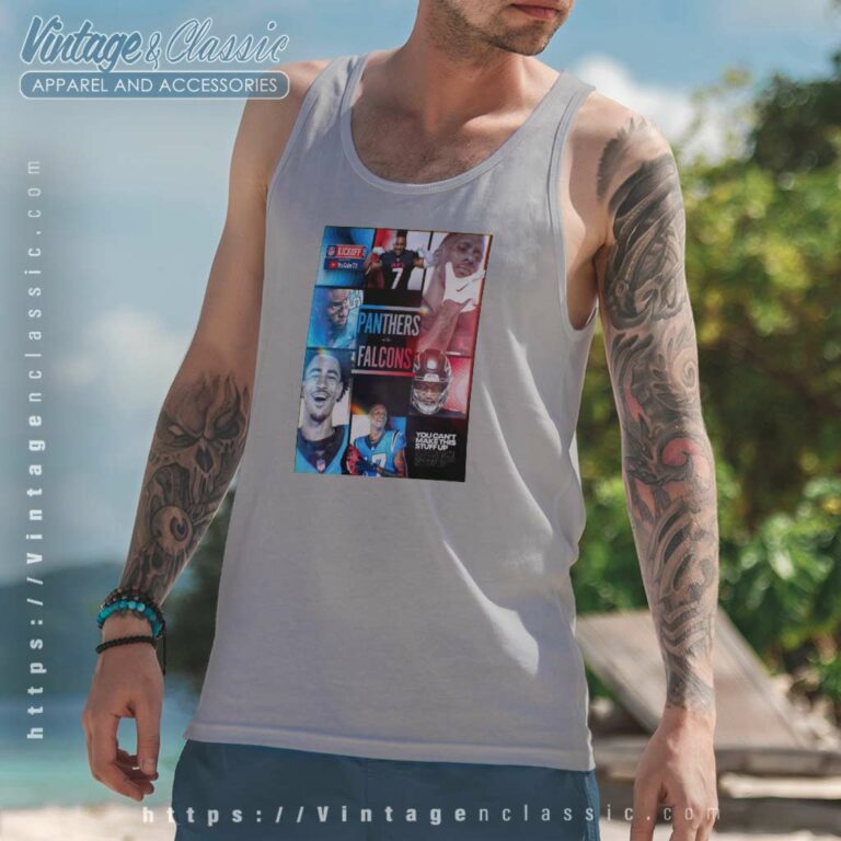 Carolina Panthers Vs Atlanta Falcons Nfl Kickoff 2023 Tank Top Racerback Carolina Panthers Vs Atlanta Falcons Nfl Kickoff 2023 Tank Top Racerback