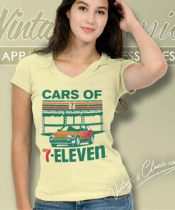 Cars Of 7 Eleven Collection V Neck TShirt