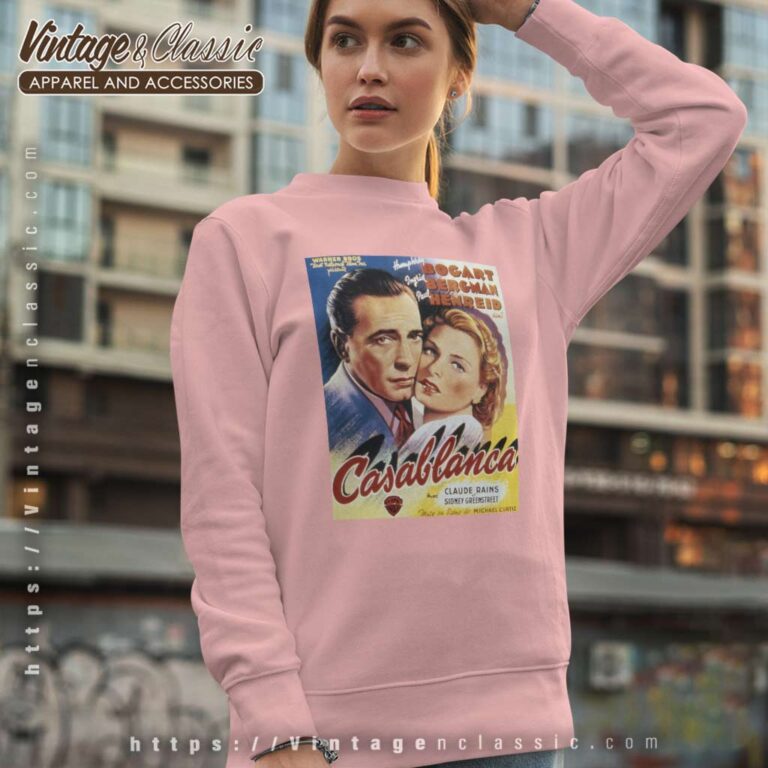 Casablanca Classic Film Poster Sweatshirt Casablanca Classic Film Poster Sweatshirt