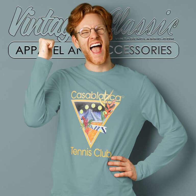 Casablanca Tennis Club Icon Long Sleeve Tee Casablanca Tennis Club Icon Long Sleeve Tee