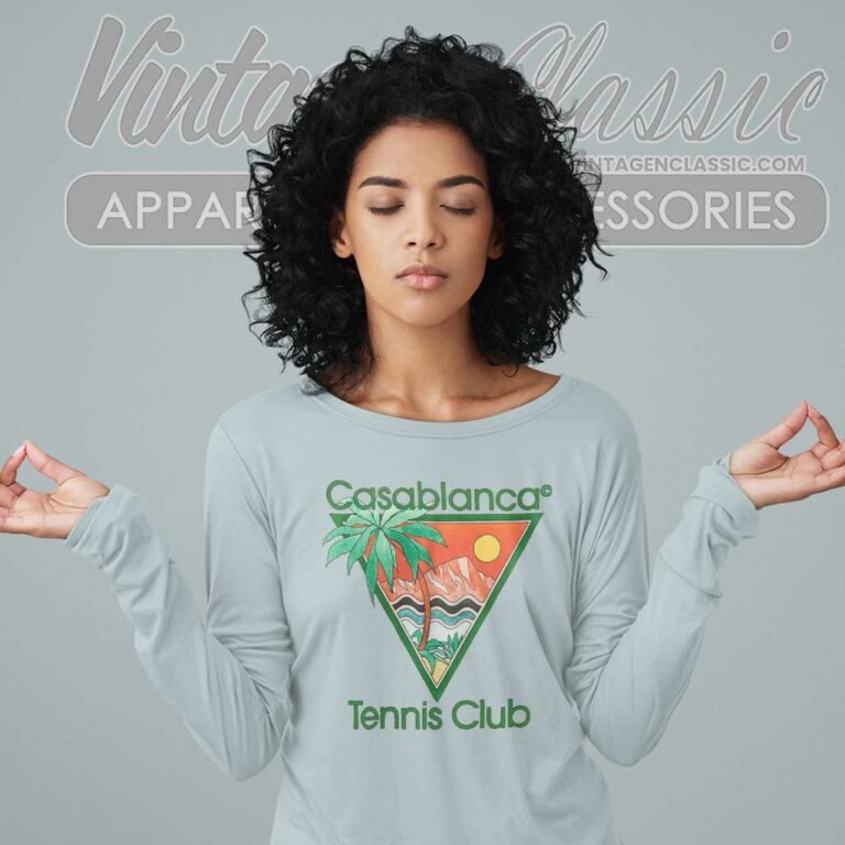Casablanca Tennis Club Shirt Long Sleeve Tee Casablanca Tennis Club Shirt Long Sleeve Tee