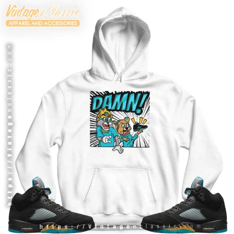 Cat And Mouse Damn Aqua 5s Hoodie 2 Cat And Mouse Damn Aqua 5s Hoodie 2