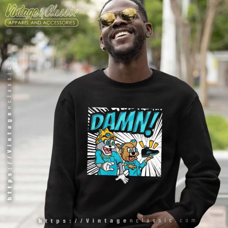 Cat And Mouse Damn Aqua 5s Sweatshirt Cat And Mouse Damn Aqua 5s Sweatshirt