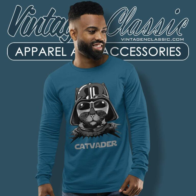 Cat Darth Vader Star Wars Long Sleeve Tee Cat Darth Vader Star Wars Long Sleeve Tee