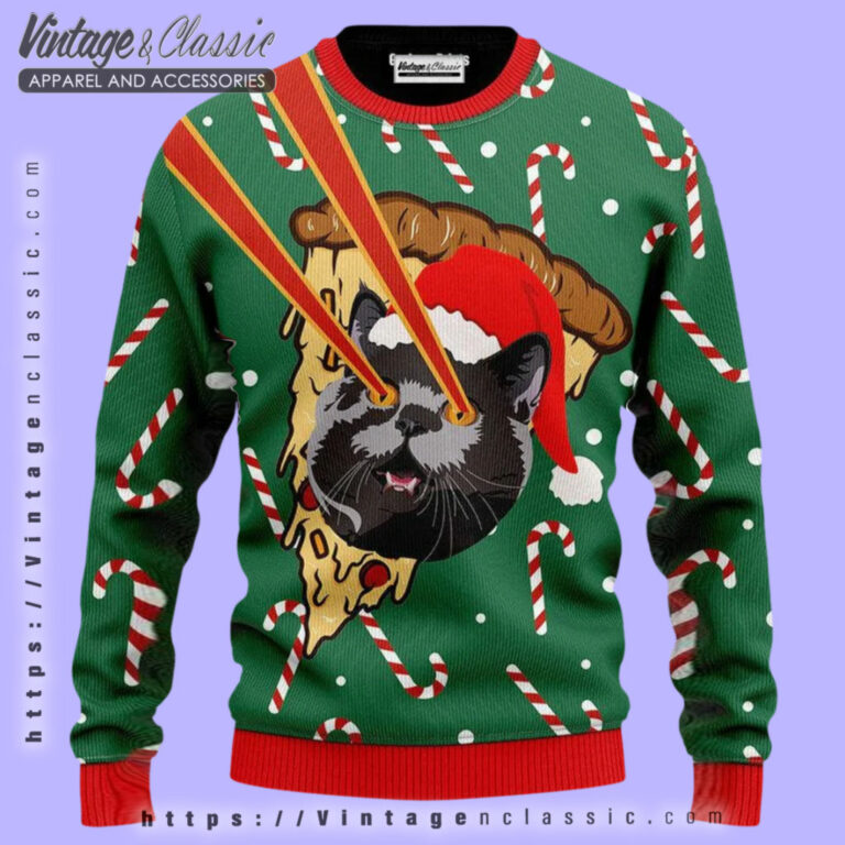 Cat With Laser Eyes Ugly Sweater Ugly Christmas Sweater Cat With Laser Eyes Ugly Sweater Ugly Christmas Sweater