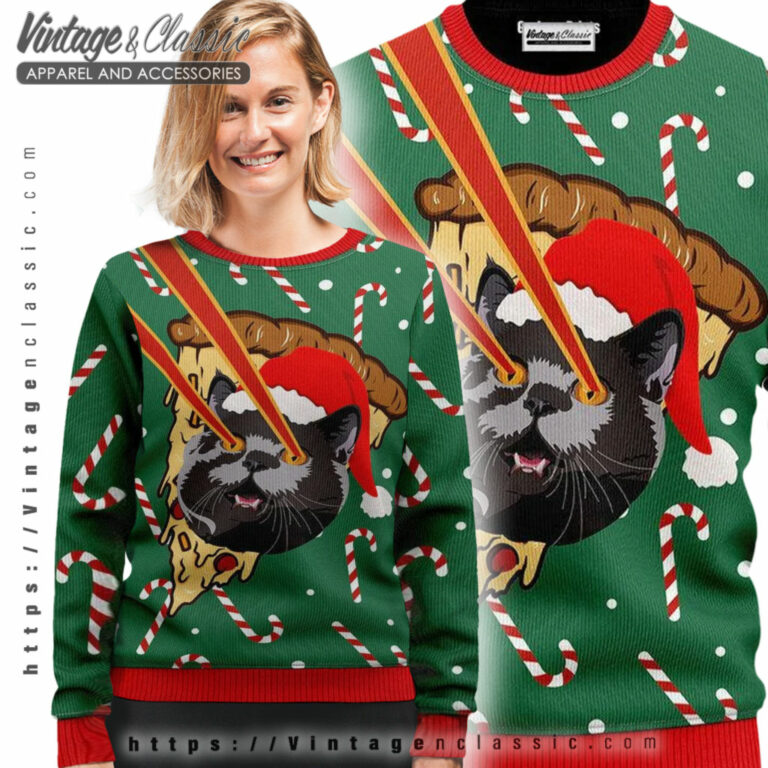 Cat With Laser Eyes Ugly Sweater Ugly Sweater shirt Cat With Laser Eyes Ugly Sweater Ugly Sweater shirt