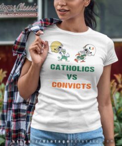 Catholics Vs Convicts 1988 Vintage Women TShirt