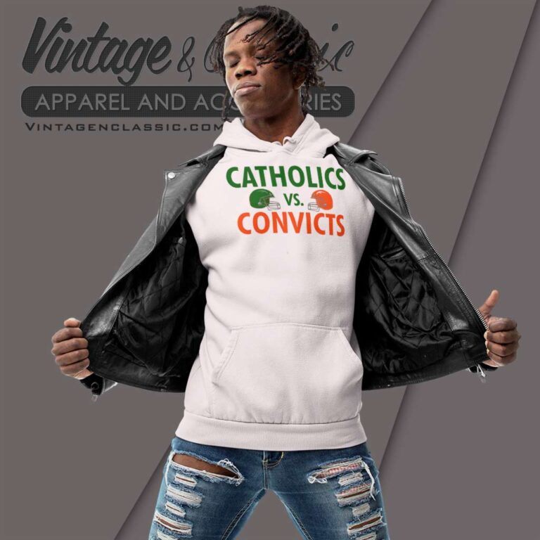 Catholics Vs Convicts Football 1988 Hoodie Catholics Vs Convicts Football 1988 Hoodie