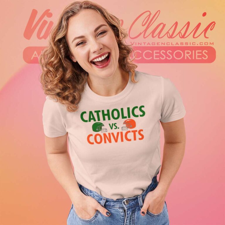Catholics Vs Convicts Football 1988 Women TShirt Catholics Vs Convicts Football 1988 Women TShirt