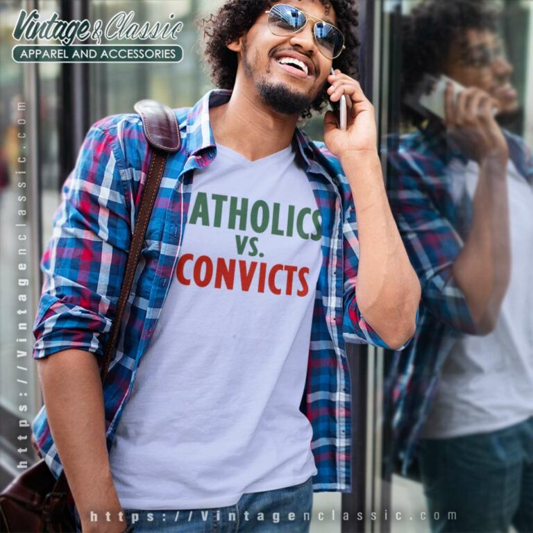 Catholics Vs Convicts V Neck TShirt Catholics Vs Convicts V Neck TShirt