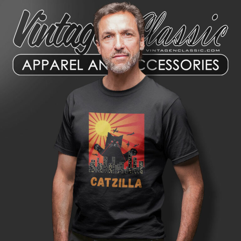 Catzilla Black Cat Parody T Shirt Catzilla Black Cat Parody T Shirt