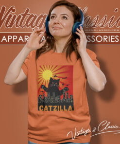 Catzilla Black Cat Parody Shirt 6 Catzilla Black Cat Parody Women T Shirt