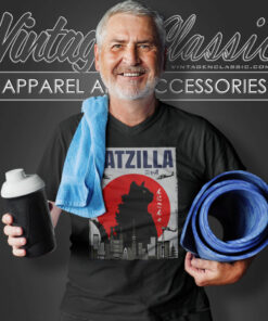 Catzilla Funny Cat Lover Shirt 6 Catzilla Funny Cat Lover V Neck TShirt