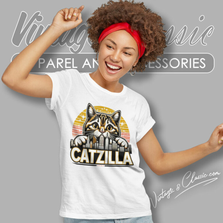 Catzilla Funny Shirt Funny Women T Shirt Catzilla Funny Shirt Funny Women T Shirt