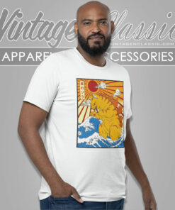Catzilla Great Wave Of Kanagawa Shirt 5 Catzilla Great Wave Of Kanagawa T Shirt