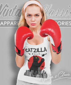 Catzilla Shirt Crazy Cat Monster 4 Catzilla Shirt Crazy Cat Monster Tank Top Racerback